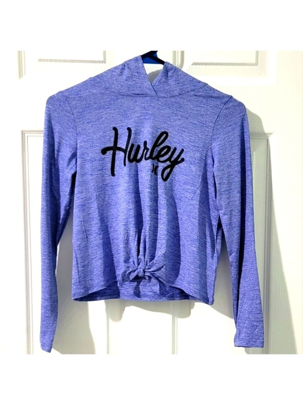 Hurley Girls' Long Sleeve Pull-On Hooded Top Size M